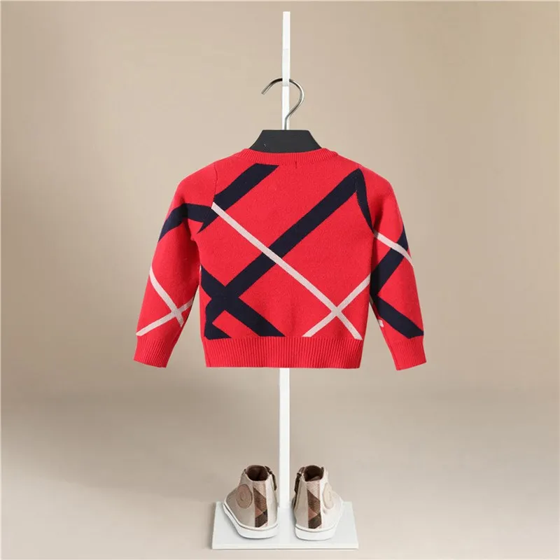 Новое поступление Свитер для мальчиков с длинным рукавом и О образным вырезом