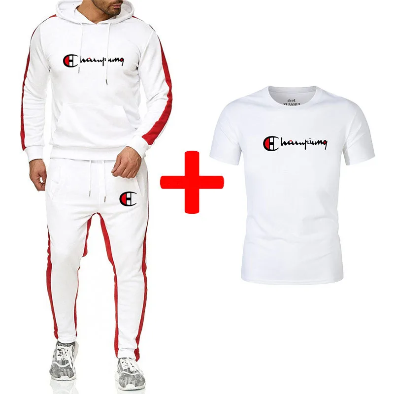 Хит продаж брендовый мужской повседневный спортивный костюм с капюшоном +