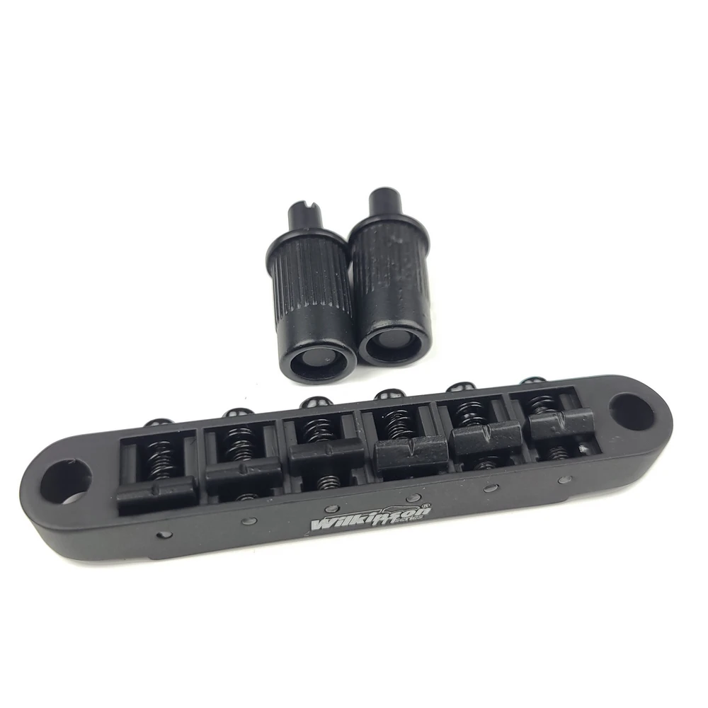 Оригинальный Электрический гитарный мост Wilkinson Black Tune-O-Matic для Lespaul LP SG Guitar WOGT1 + WOGB2