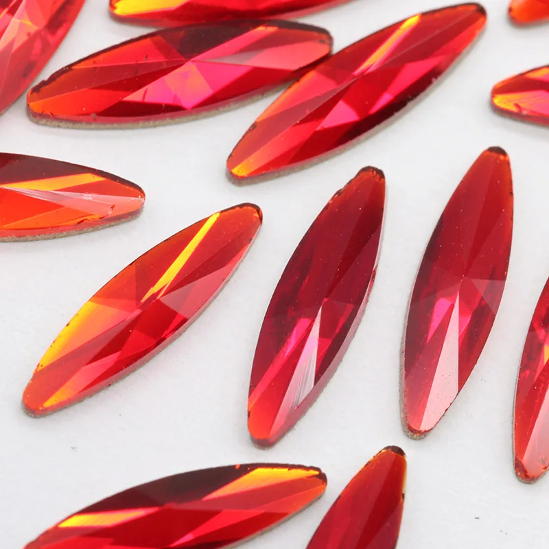 20 шт./упак. siam flatback хрустальные ногти Стразы блестящая стеклянная маникюрная