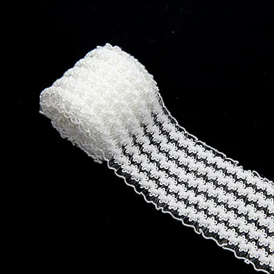5019 flower white5cm Резинка 50 мм черно-белая эластичная лента черно-белая кружевная сетчатая одежда платье для девочек Женская одежда для шитья ручная работа 1 м - Цвет: 5019 flower white5cm