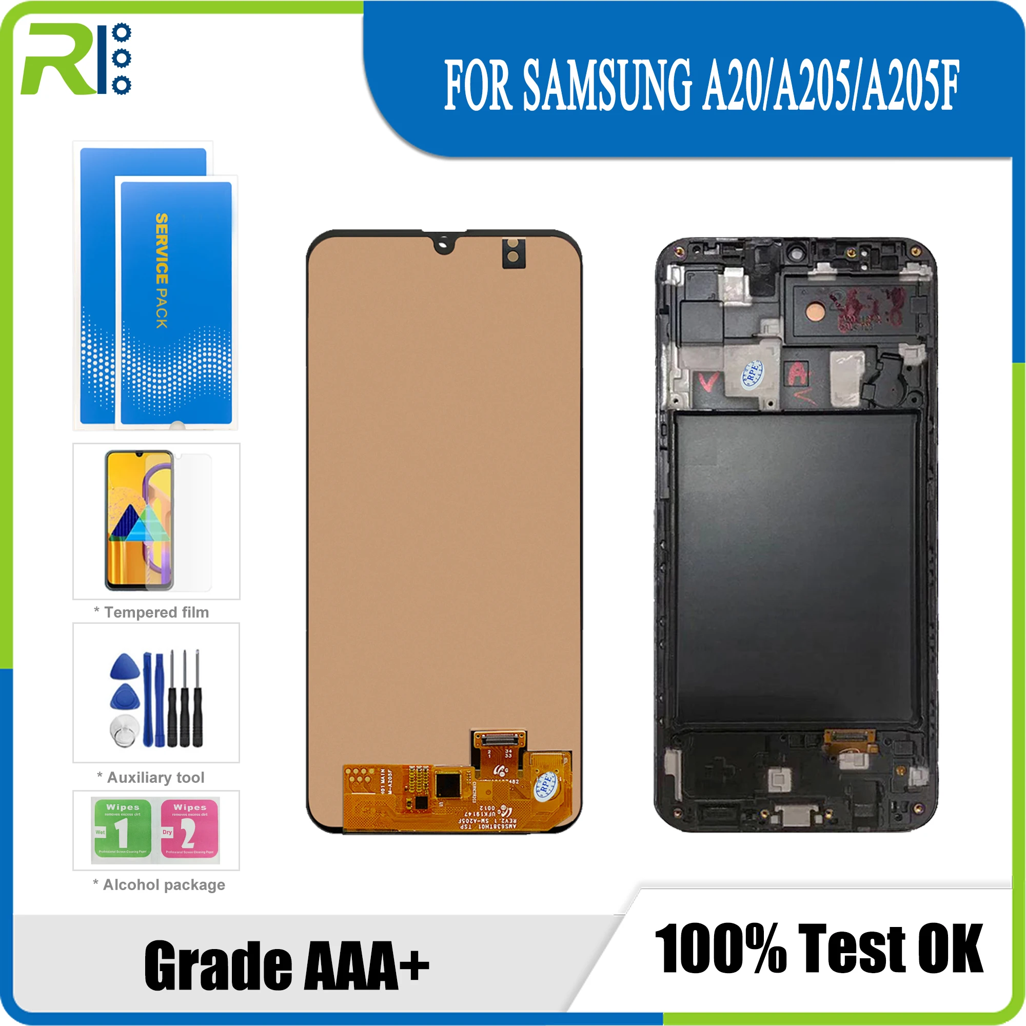 

Цифровой преобразователь сенсорного ЖК-дисплея для Samsung Galaxy A20 A205