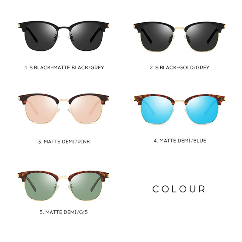 Женские поляризационные солнцезащитные очки DEARMILIU круглые кошачий глаз с