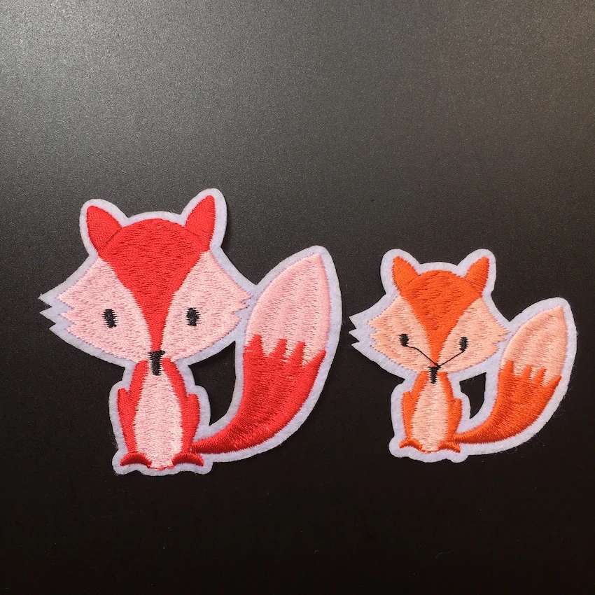 1 шт. милые мини патчи с аппликацией в виде лисы и утюга для одежды маленькие