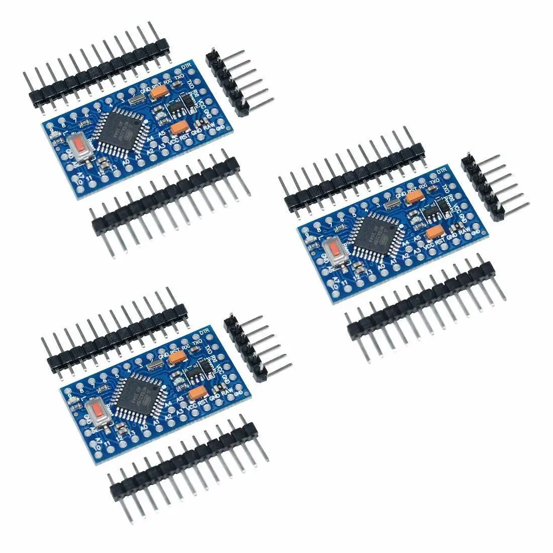 Плата модуля с кварцевым генератором Atmega328p 3 В 8 м 5 шт.|Интегральные схемы| |