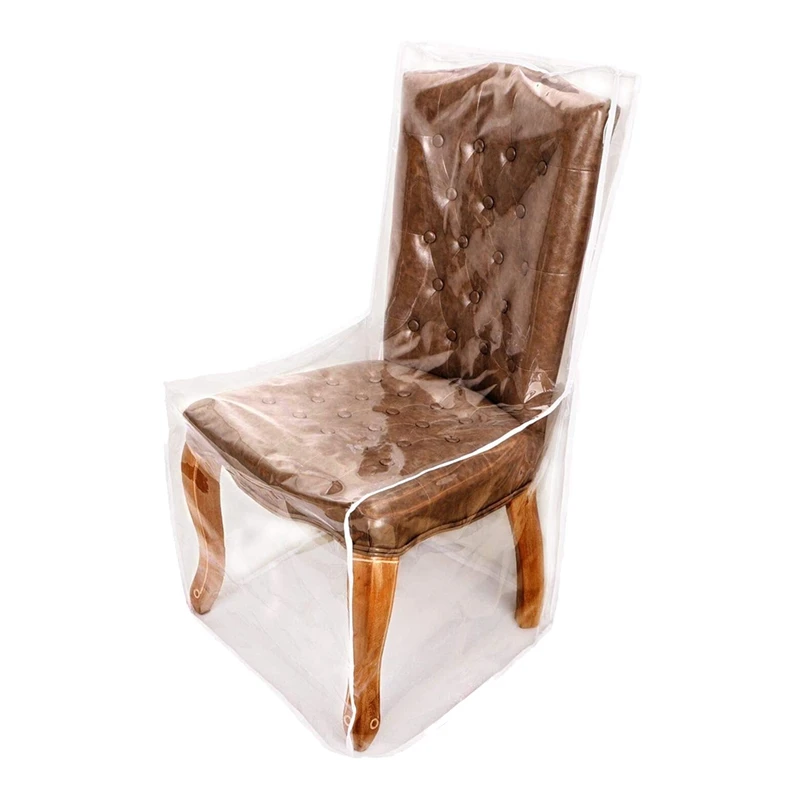 

Пластиковые чехлы для обеденных стульев, для обеденных стульев, держите обеденный стул подальше от воды, лап и когтей от пыли (только чехол)