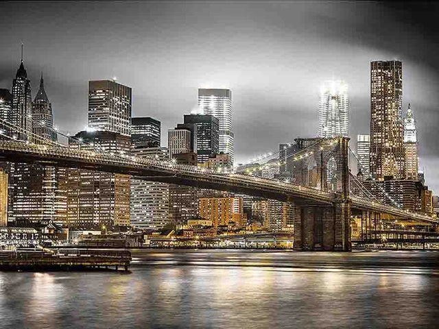 

City Night Scenery 5D Diamond Painting Building Landscape Full Drill Round Rhinestone Embroidery Diamond Mosaic Home Decor