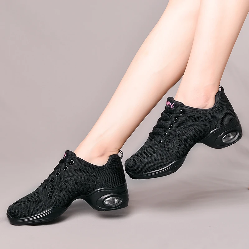 Женские кроссовки с мягкой подошвой дышащая Спортивная обувь для танцев джаз хип