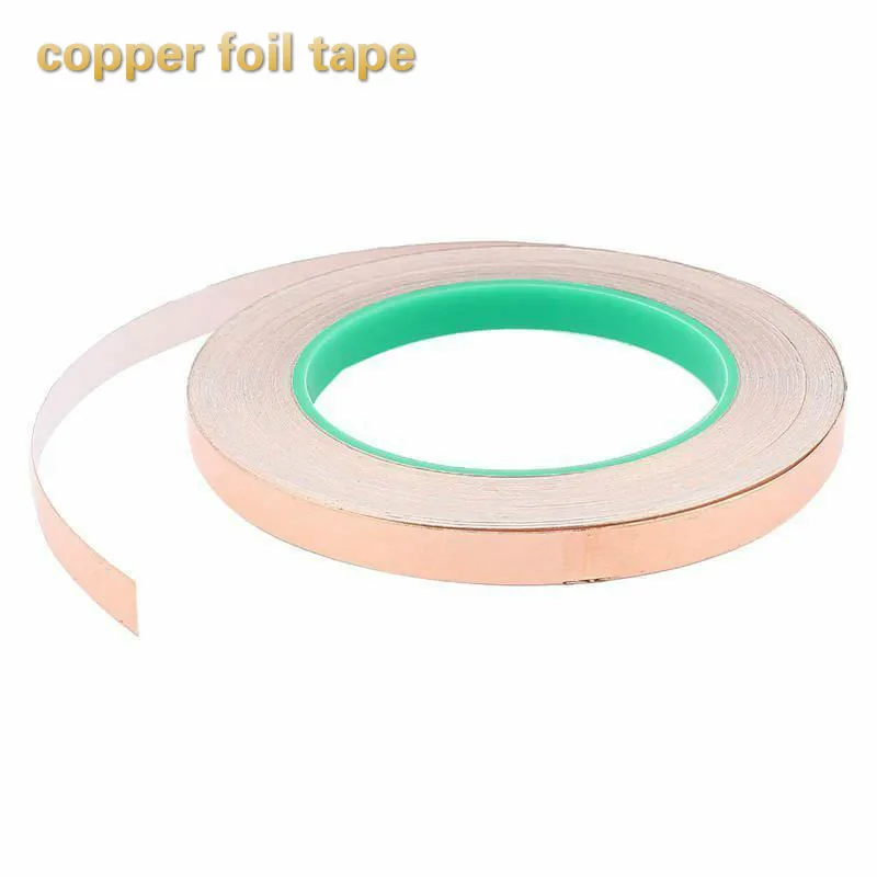 

New 1m single-sided conductive copper foil tape with EMI shielding heat-resistant tape 10mm