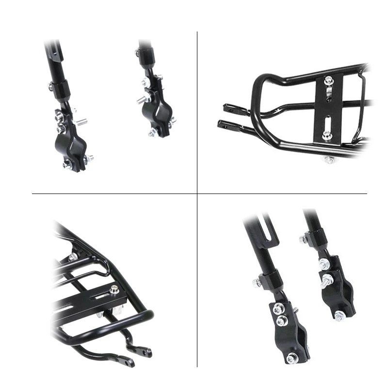 

Alloy Rear Bicycle Pannier Rack Carrier Bag Luggage Cycle Mountain Bike Black