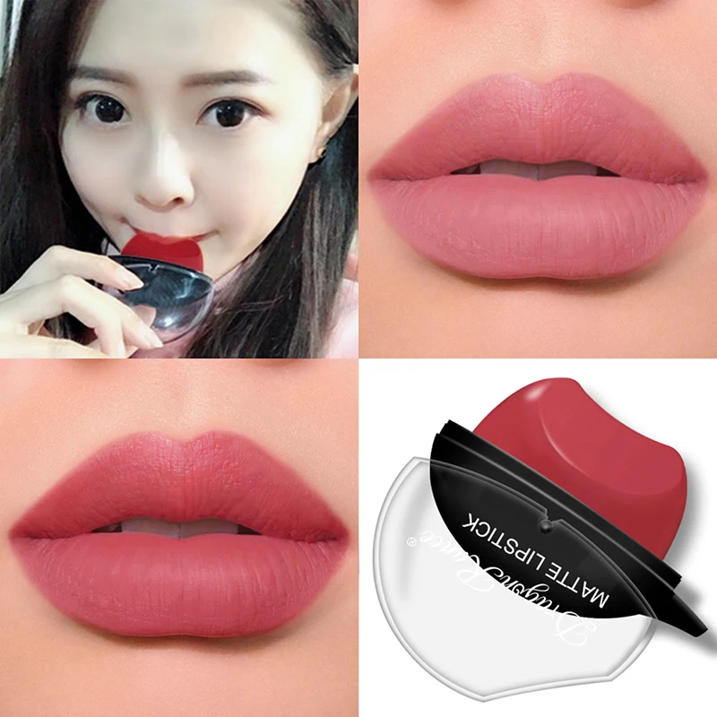 

New Women Lazy Lipstick Elegant And Noble Make Up Liquid Lipstick Waterproof Non-stick Cup Lip Tint Matte LipstickLong- Lasting