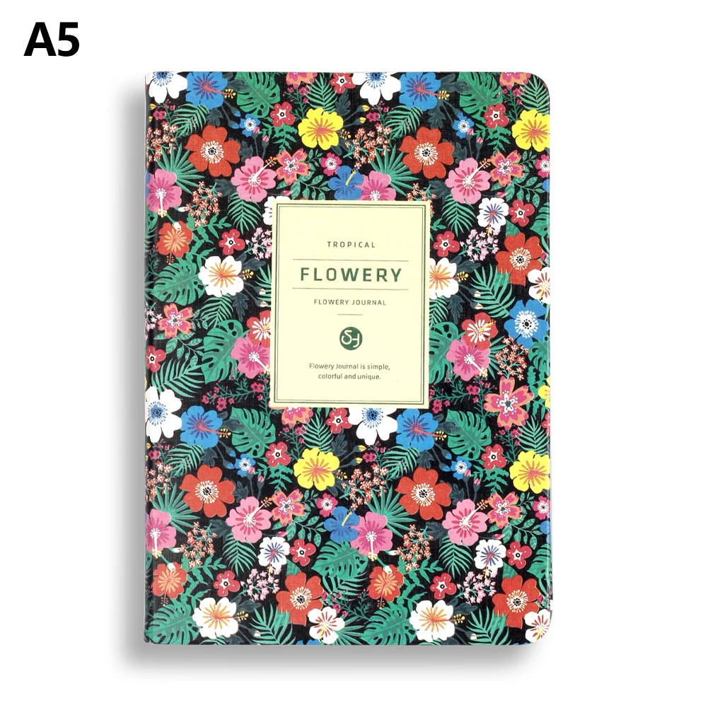 А5/А6 корейский милый винтажный цветочный график годовой дневник еженедельный