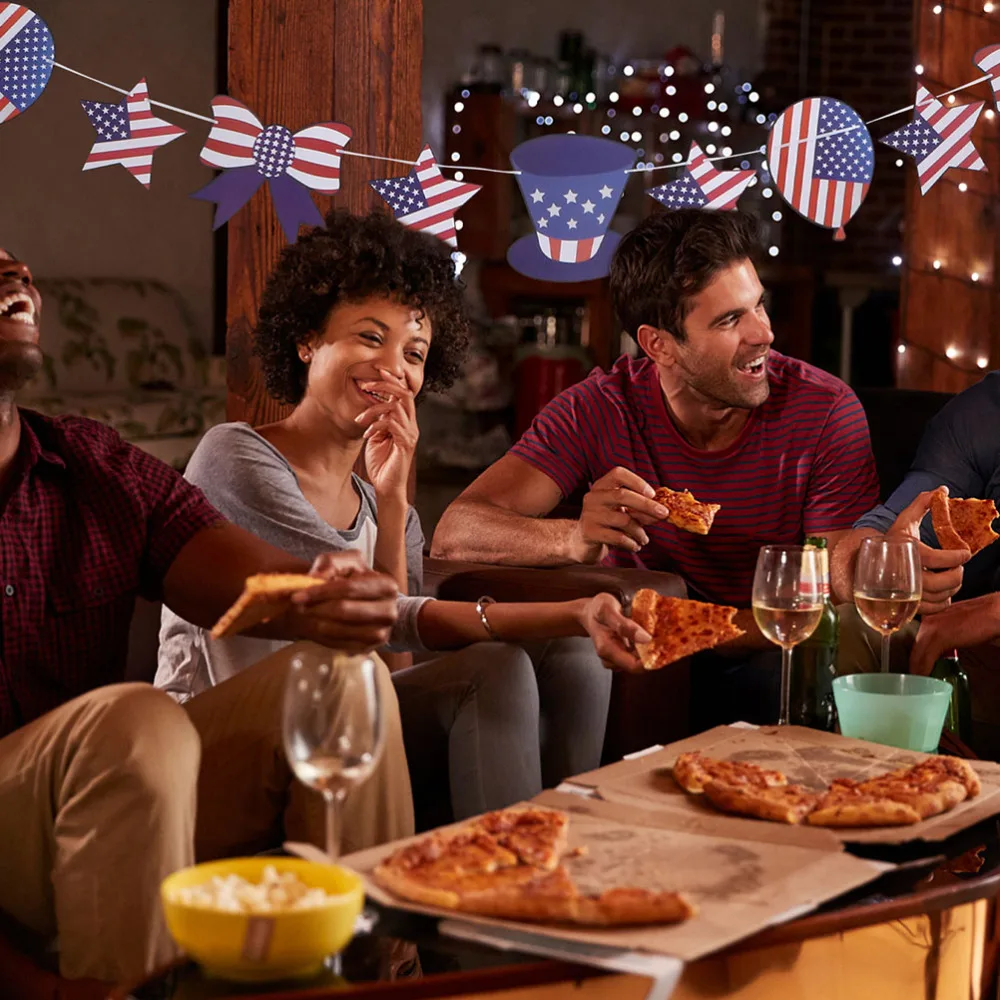 

1 Set Independence Day Balloons Festival Banners Party Hanging Decorations