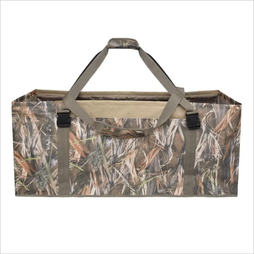 

Lightweight 600D Nylon Slotted Decoy Bag with 12 Slot - Protect Decoys Camo for Outdoor Hunting Accessories Duck Decoy Bag