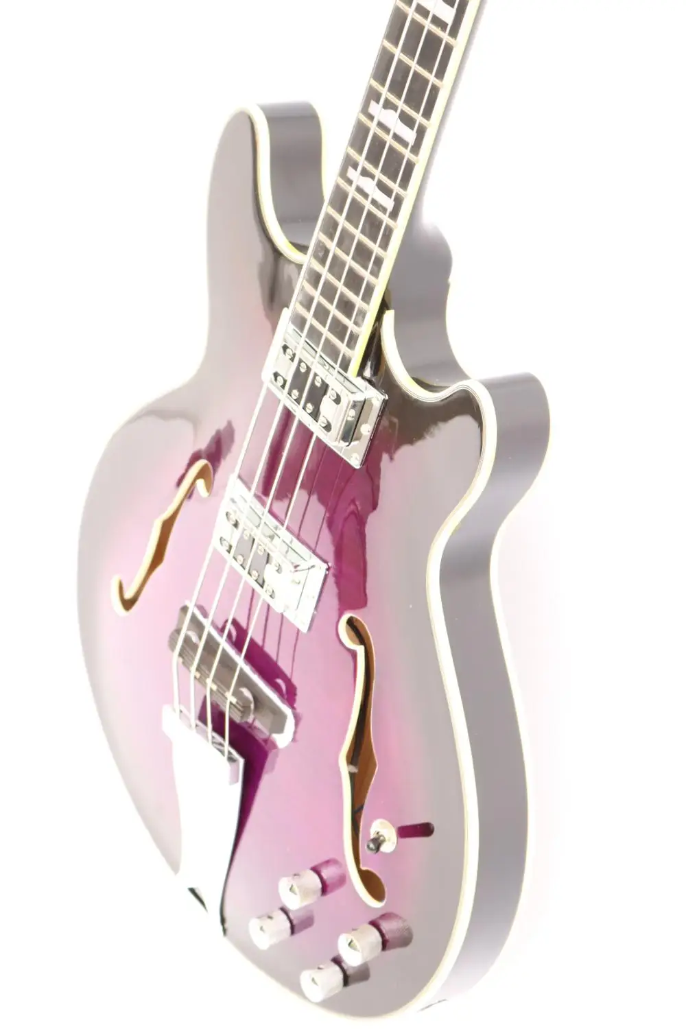 Качественный полый корпус 4 струны электрогитары перламутровый клен Арочный Топ