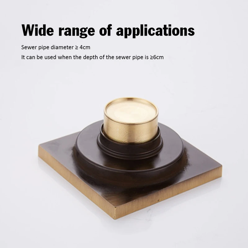 new euro floor drains antique brass shower floor drain bathroom deodorant euro square floor drain strainer cover grate waste use free global shipping