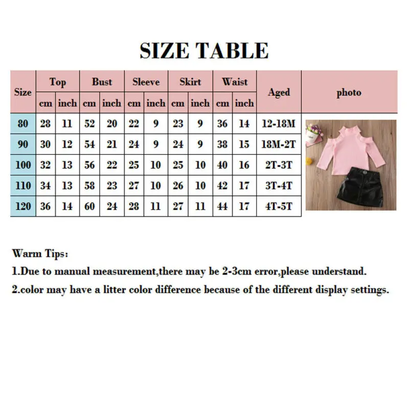 Комплект модной одежды из 2 предметов для маленьких девочек милый пуловер без