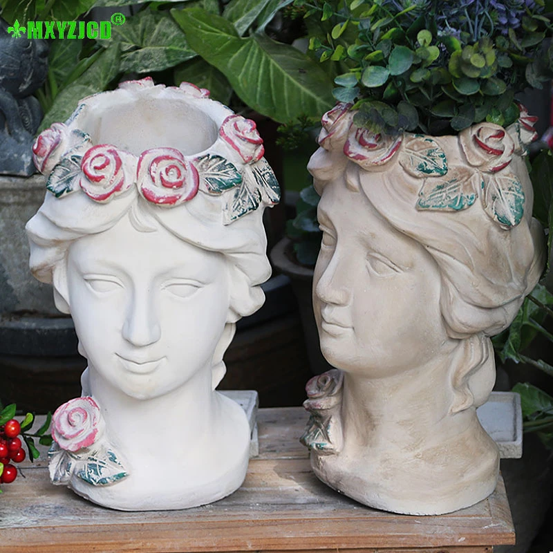 Ретро Венера богиня цветочный горшок для дома Настольная Цветочная композиция