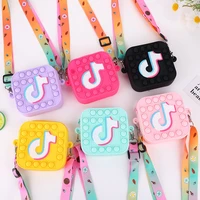 personalized silicone double sided bubble bag childrens girls christmas gifts creative childrens bags coin purse cosmetic bags