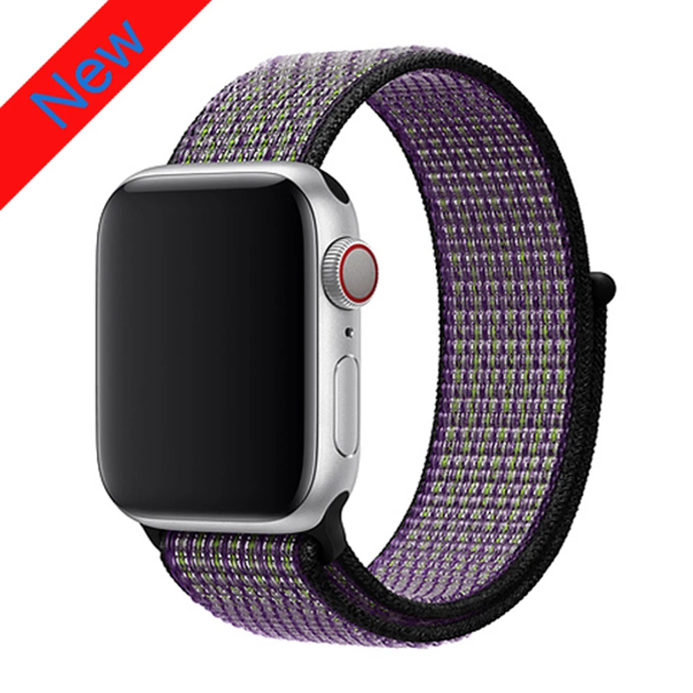 Royal Pulse Нейлоновый ремешок для Apple Watch band 42 мм 38 мм iWatch 4 band 44 мм 40 мм Браслет спортивная петля ремешок для часов correa ремень дышащий - Цвет ремешка: Royal Pulse
