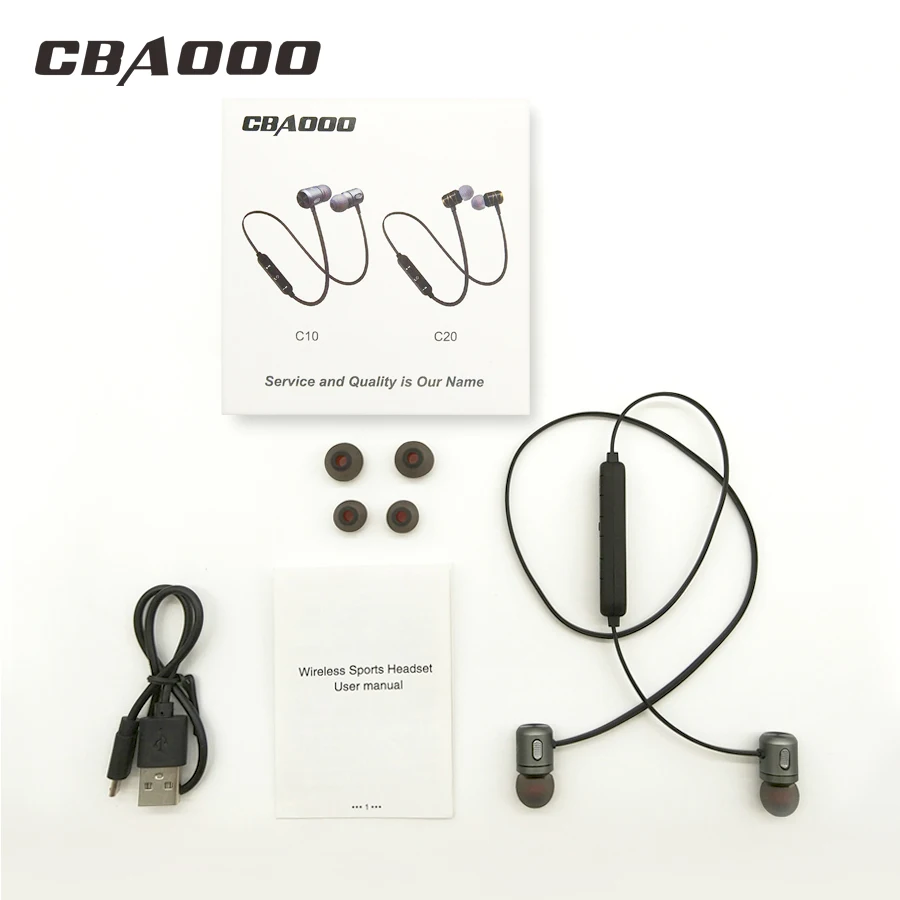 CBAOOO Bluetooth спортивные стерео наушники-вкладыши Bluetooth гарнитура сабвуфер смартфон музыка спортивные наушники с микрофоном
