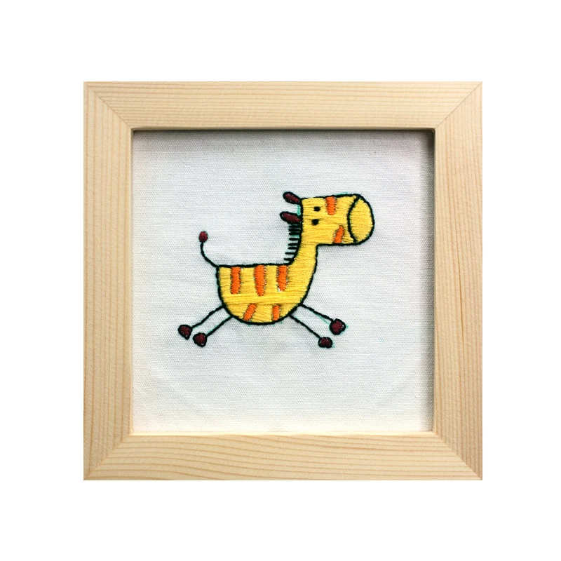 Набор для вышивания сделай сам с обручем легкая картина начинающих рукоделие