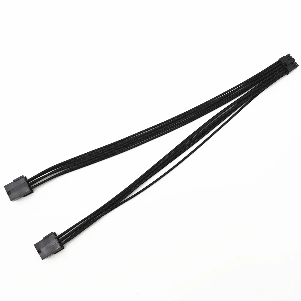 3 0 series 12pin to dual 8pin gpu nvida graphics card extension cable 18awg for pcie sleeved male to female power supply cable free global shipping