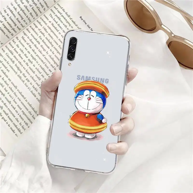 

doraemon funny cute design Phone Case Transparent for Samsung A71 S9 10 20 HUAWEI p30 40 honor 10i 8x xiaomi note 8 Pro 10t 11