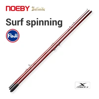 noeby fishing rod surf 397bx 428bx 100 260g rockfishing spinning 3 section fuji parts long casting sea fishing rod