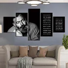 Картины на холсте, настенный плакат в рамке, 5 шт., картины Ernest Hemingway, домашний декор