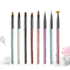 Ручка для маникюра для рисования, скульптурная ручка для дизайна ногтей, точечная пудра, инструменты для нейл-арта, искусственное украшение кристаллами для ногтей, новые аксессуары для ногтей