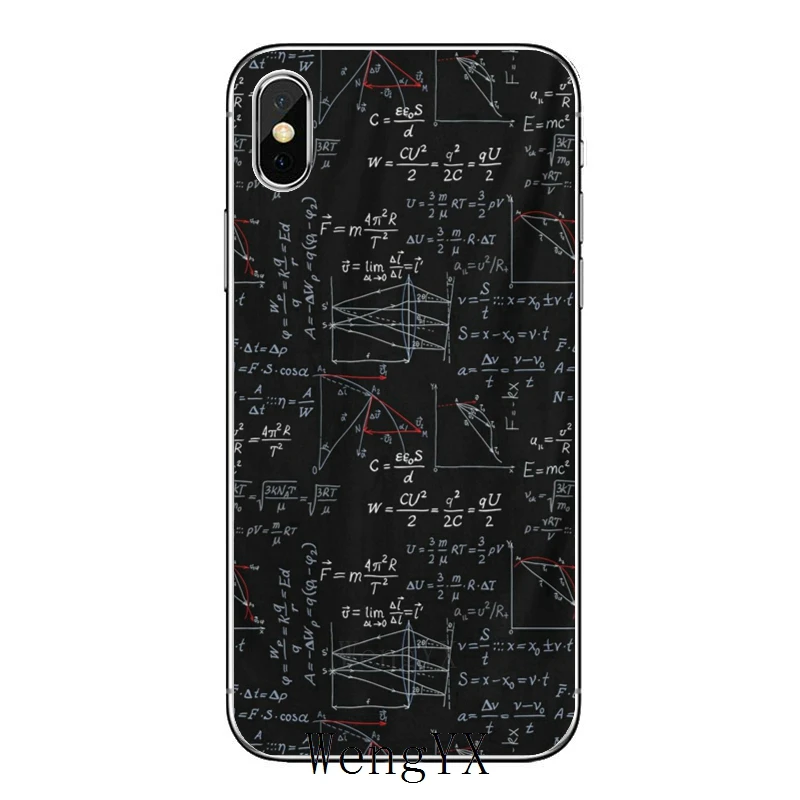 Математика и физика формулы аксессуары чехол для телефона iPhone 12 11 Pro Max XS XR X 8 7 Plus 6
