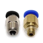 PC4-M10 прямой Пневматический фитинг, нажимной для подключения + PC4-M6 быстрого подключения, для 3D-принтера, экструдера боудена, 20 шт.лот