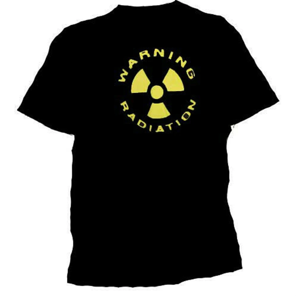 Предупреждение радиации Символ Футболка токсичных отходов зомби маленький до 2