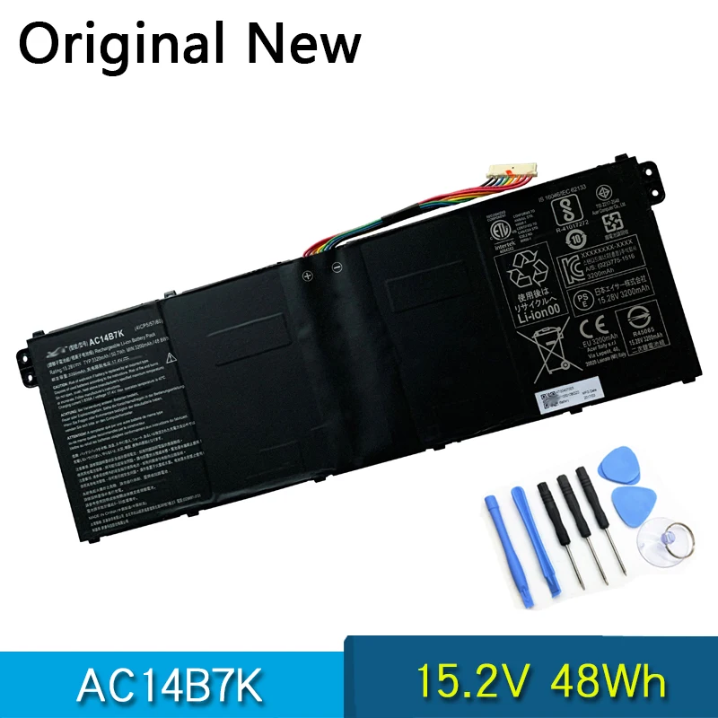 Новый оригинальный AC14B7K ноутбук Батарея для Acer спин 5 SP515 51GN 80A3 Swift 3 SF314 54 52 15 2 V