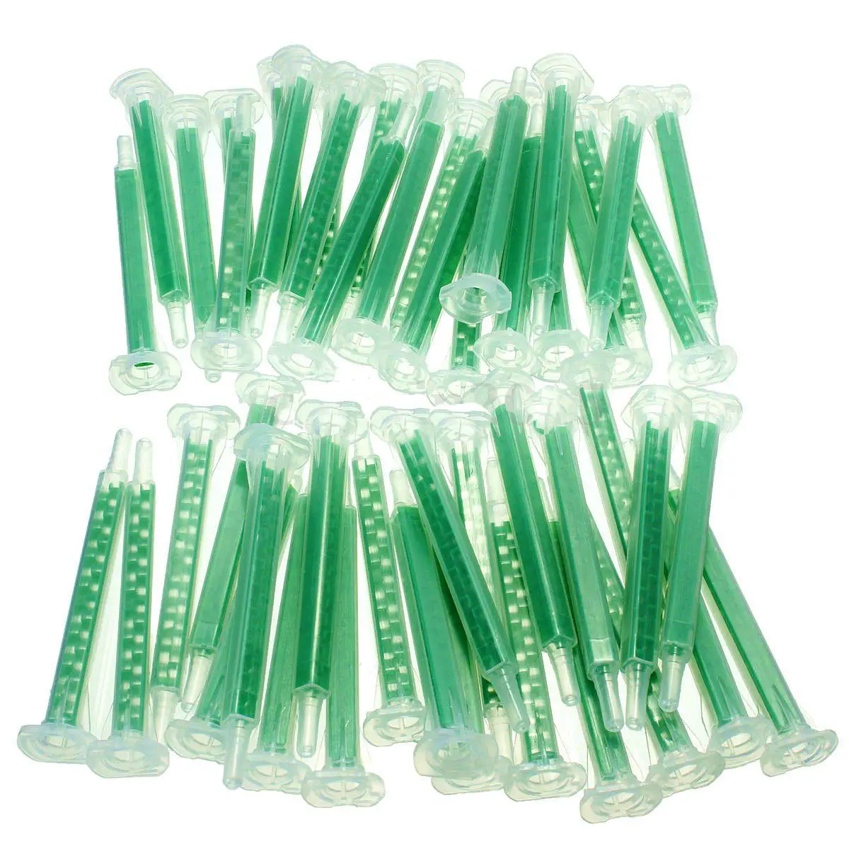 

50pcs Plastic F6-16 AB Glue Resin Static Mouth Mixing 16 Nozzles Tube 83mm New M