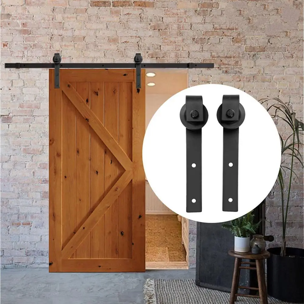 

For Russian Sliding Door Barn Track Hardware Wood Barn Door Rail Hardware Sliding Door Track Kit Barn Door System Slide Kit Tool