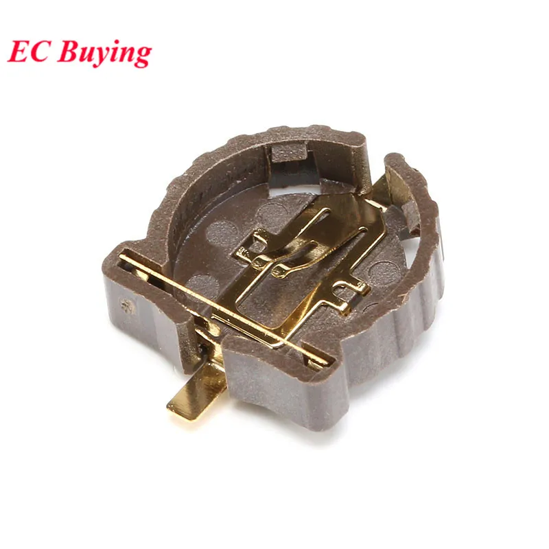 Фото 50 шт./2 шт. SMD SMT CR1220 CR1225 BS-1220-2 3 В таблеточный держатель батарейного блока гнездо корпус разъем №2