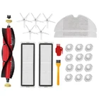 Запчасти для пылесосов XiaoMi Roborock S50 S55 S60 S6 Pure S5Max, фильтр НЕРА, боковая основная щетка, насадка на швабру