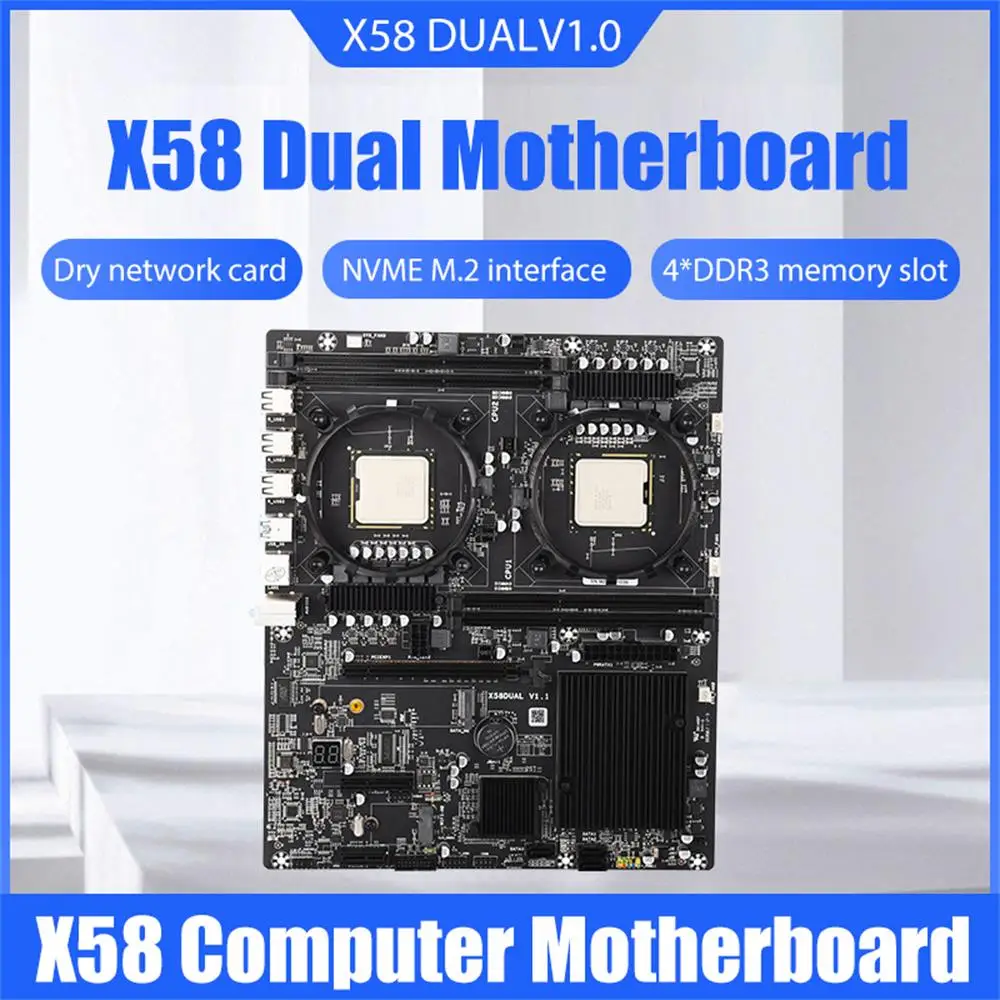 

Материнская плата X58 для компьютера, двухканальная DDR3 1066 МГц, слот для памяти, процессор, десктопная материнская плата для LGA 1366