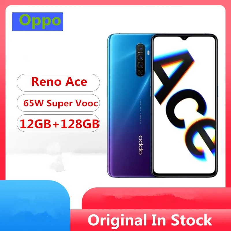 DHL Быстрая сотовый телефон Oppo Reno Ace Snapdragon 855 Plus Android 9,0 6," 90 Гц 12 Гб ОЗУ 128 Гб ПЗУ МП 65 Вт Super VOOC