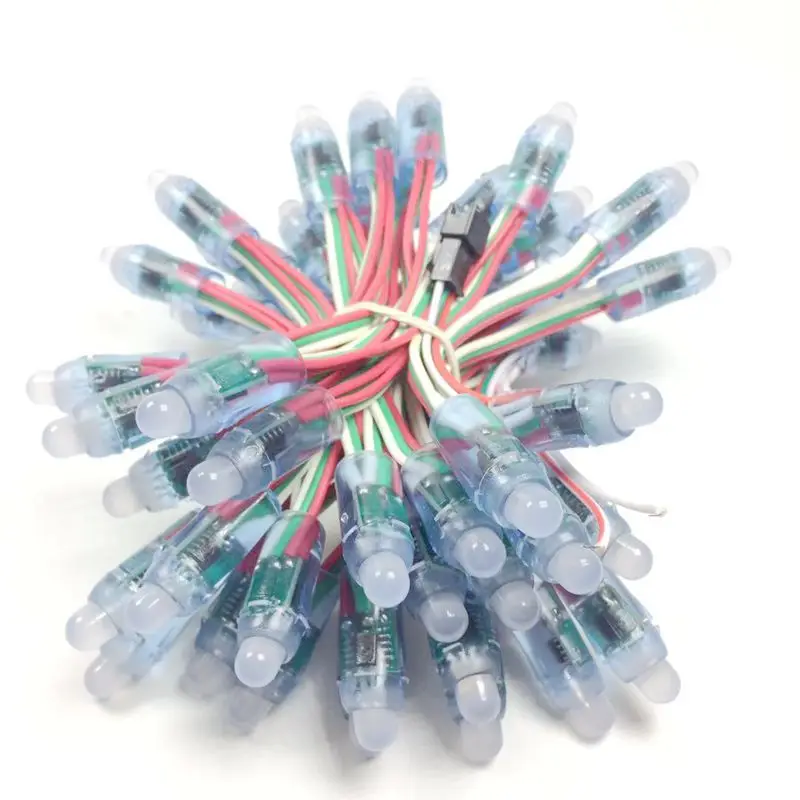 2000 шт./лот DC 5V WS2811 IC RGB светодиодный модуль гирлянда 12 мм Полноцветная наружная