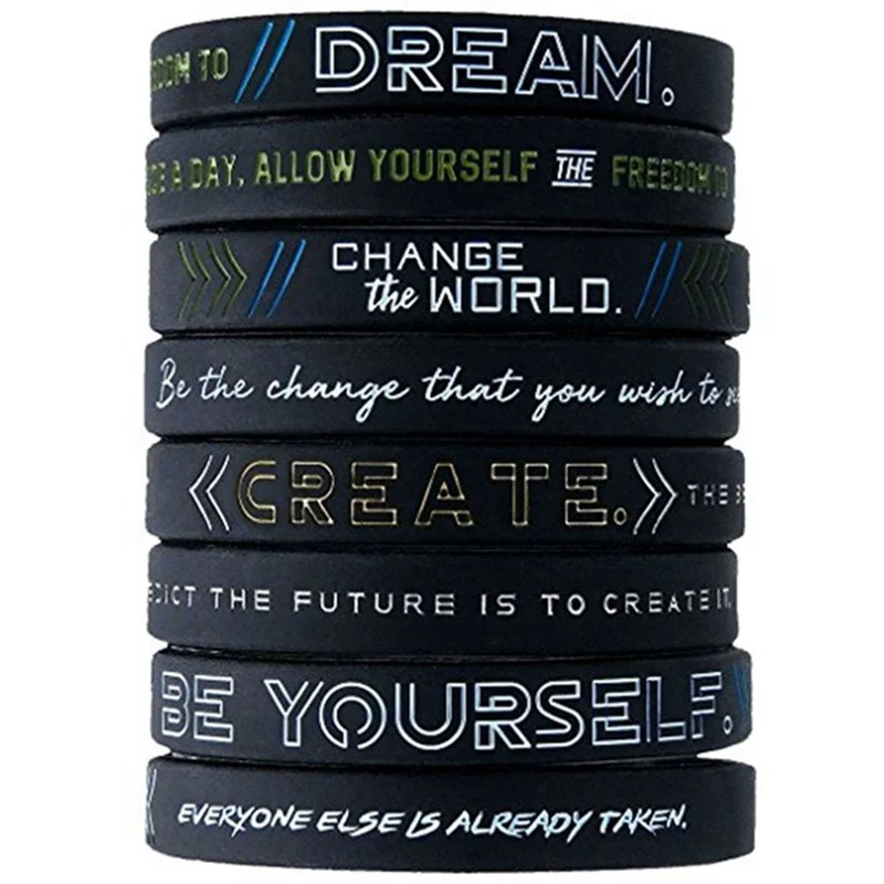 Фото Новые вдохновляющие браслеты мотивирующие будь собой изменяй мир создай мечту