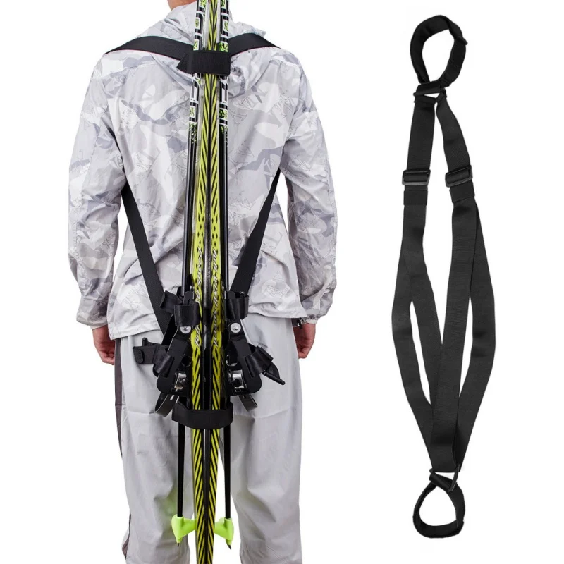

Adjustable Skiing Poles Shoulder Hand Carrier Lash Handle Straps Porter Hook Loop Protecting For Ski Snowboard