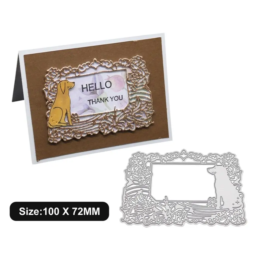 Щенок Плашки для изготовления карт URYKE металлические высечки DIY тиснение