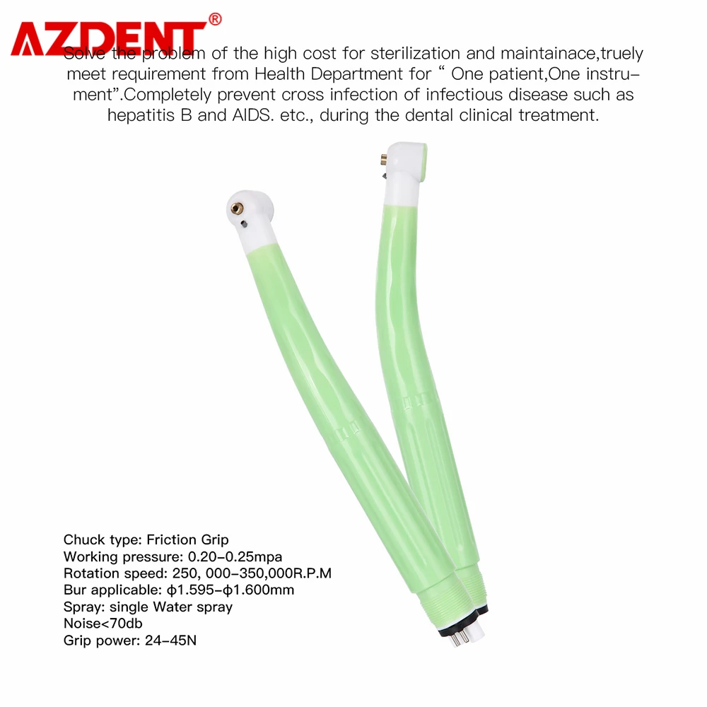 

5 Pieces Dental Disposable Handpiece Anti-Infection Friction Grip TX-122N Single Water Spray