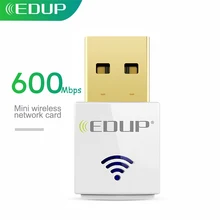 EDUP 600Mbps Dual Band Mini USB WiFi Adapter 802.11ac 5Ghz Wireless USB WiFi Dongle Receiver Network Card for Desktop Laptop