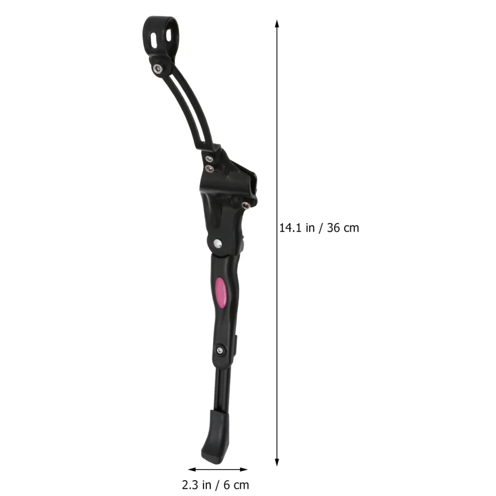 

Durable Bike Kickstand Mountain Bike Side Brace Adjustable Bike Stand Suppies for Flat Roads Mountain Roads (with Side Tail Brac