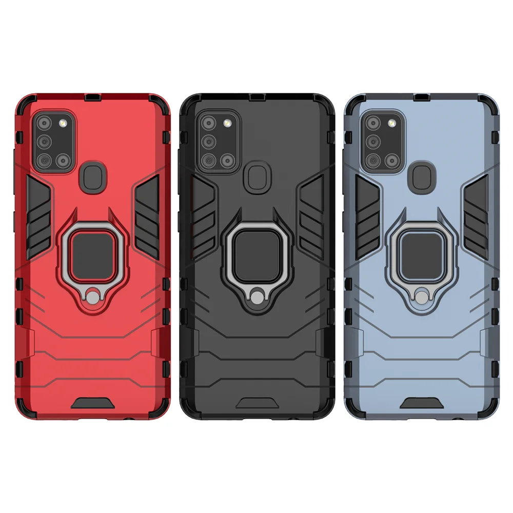 

For Samsung A21S Case Stand Holder Magnetic Car Ring Phone Back Cover for Samsung Galaxy A21S A 21S A21 S Case Coque Funda