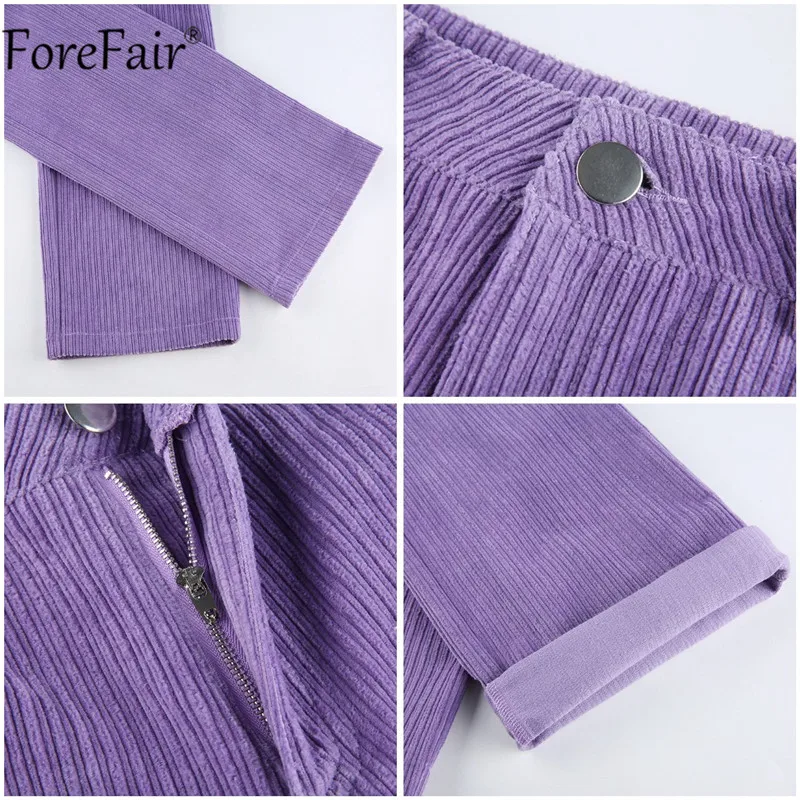 

Forefair 2021 Autumn Corduroy Pants Women High Waist Long Straight Trousers Y2k Casual Female Fashion Vintage 90s Loose Pants